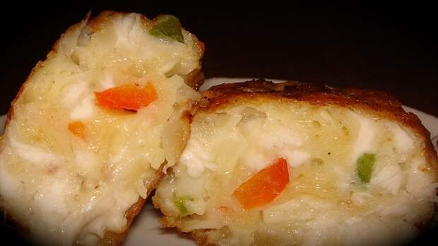 Котлеты из курицы с кабачками 
