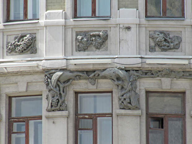 Причудливый декор московских домов в стиле модерн, ч.9