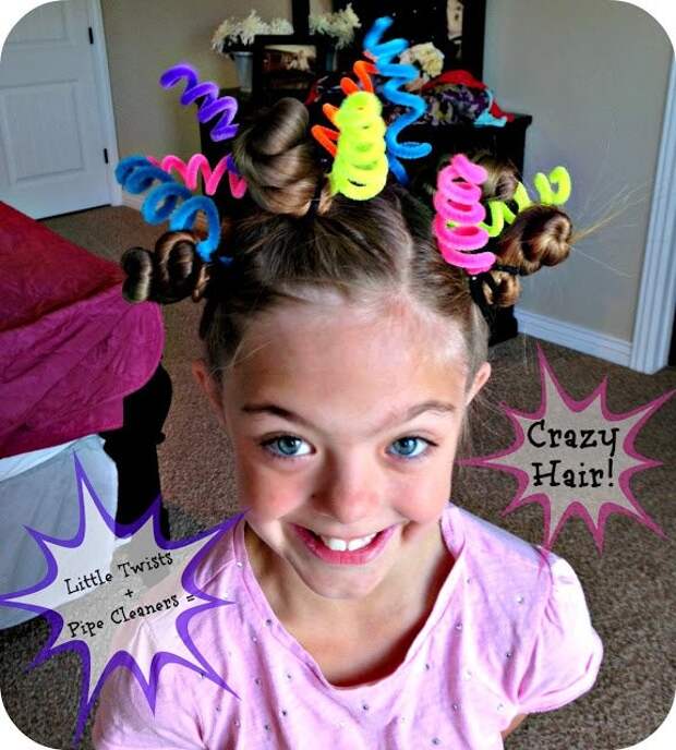 25 идей ко Дню дурацких причесок волосы, дети, праздник, прическа, родители, фантазия, фото, юмор