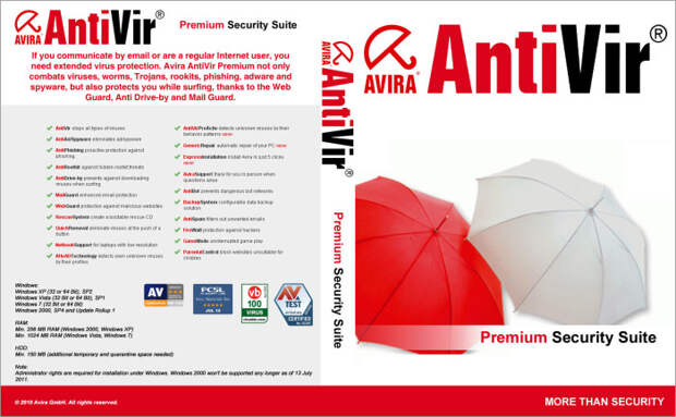 Avira AntiVir - даже для неопытных пользователей.