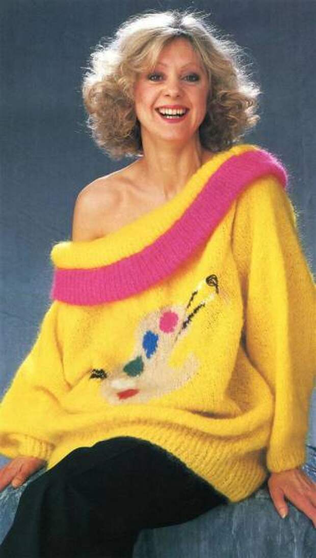 Модные свитера 1980-х