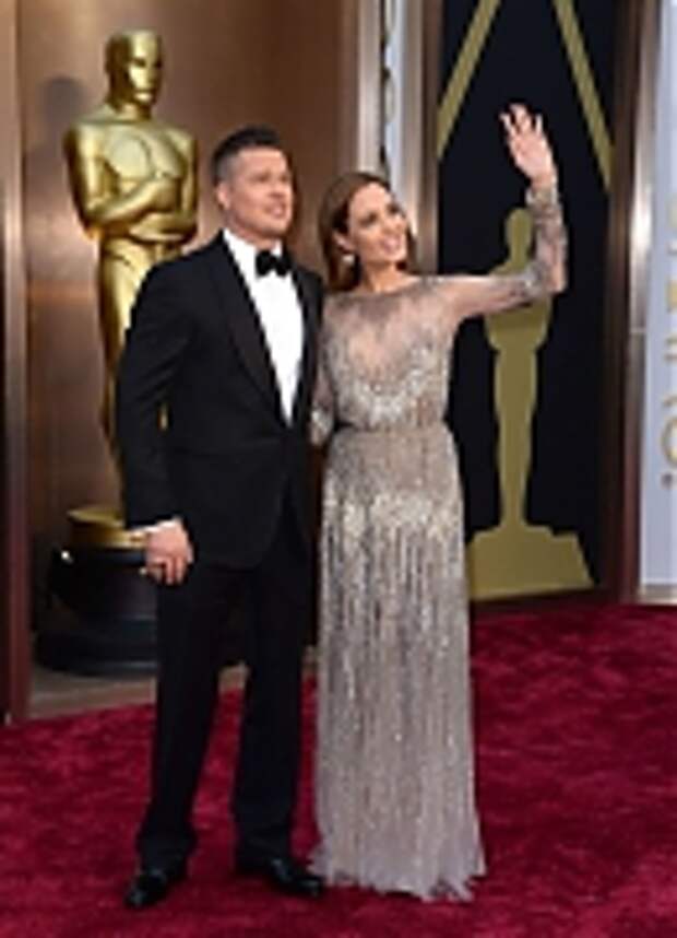Анджелина Джоли и Брэд Питт на красной дорожке «Оскара 2014»
