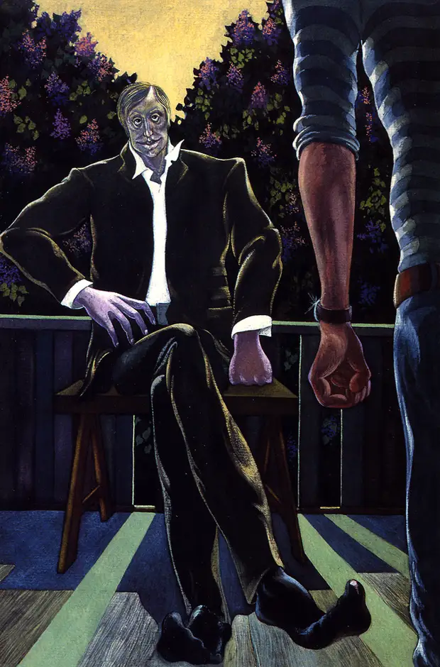 Автопортрет. Рисунок Юрия Богатырева. Автопортрет. Рисунок Юрия Богатырева.