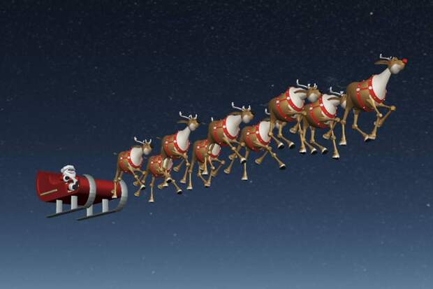 В небе над Украиной заметили Санта-Клауса