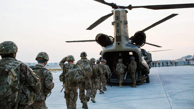 Военнослужащие США на военной базе в афганской провинции Нангархар, 2014 год