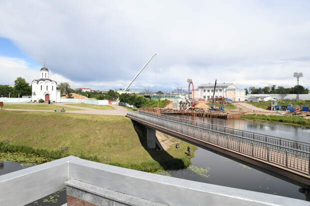 Пешеходный мост через Тьмаку в Твери планируют открыть к концу года