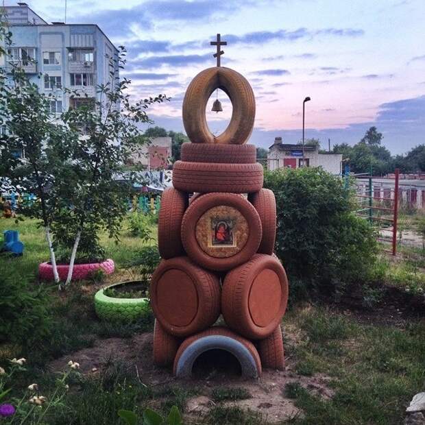 Российский ЖКХ-дизайн, бессмысленный и беспощадный ТСЖ, дизайн, жкх, убогие детские площадки