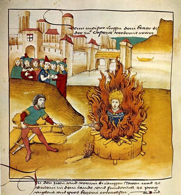 Сожженный в одеяле история, смерть, средневековье, страшное