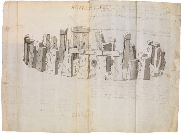 Рисунок Стоунхенджа 1611 года. Фото взято из открытого источника