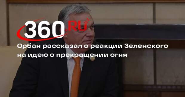 Зеленскому не понравилось предложение Орбана о прекращении огня на Украине