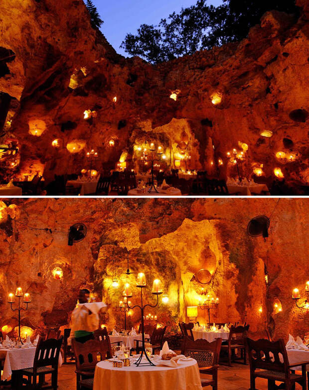 Ресторан в пещере, Ali Barbour’s Cave Restaurant, Кения мир, подборка, ресторан