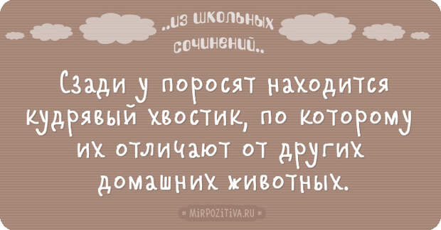 Новые перлы из школьных сочинений (20 смешных ляпов) Новые перлы из школьных сочинений (20 смешных ляпов)