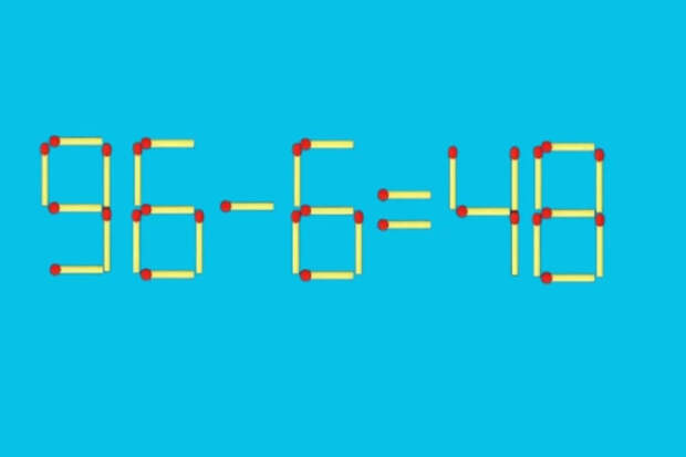 Головоломка со спичками из СССР: как исправить равенство, переложив одну спичку