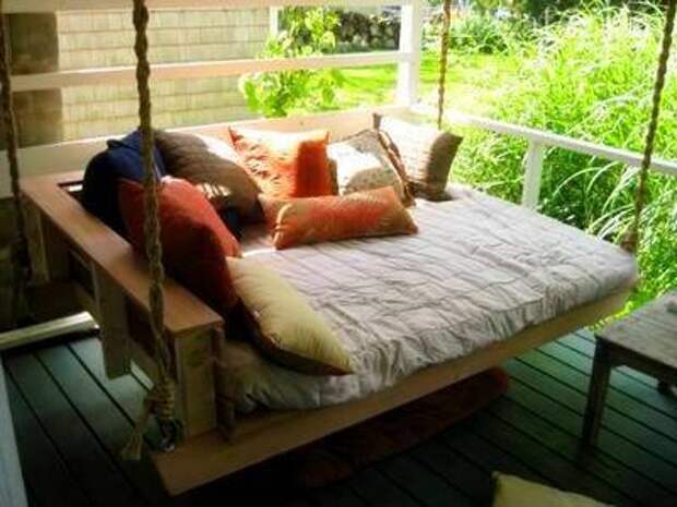 Удобный подвесной диван