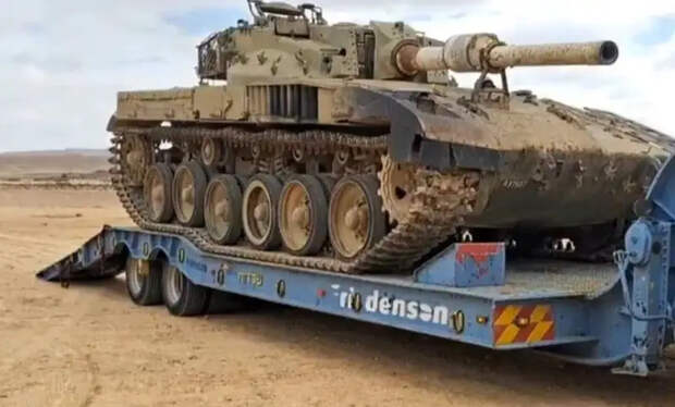 В кадр попала редкая модификация израильского танка Merkava Mk2