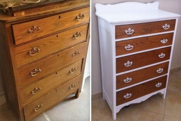 Интересные переделки старой мебели: до и после 13