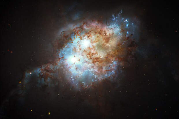 AJL: открыты два галактических ядра, стремящихся слиться воедино