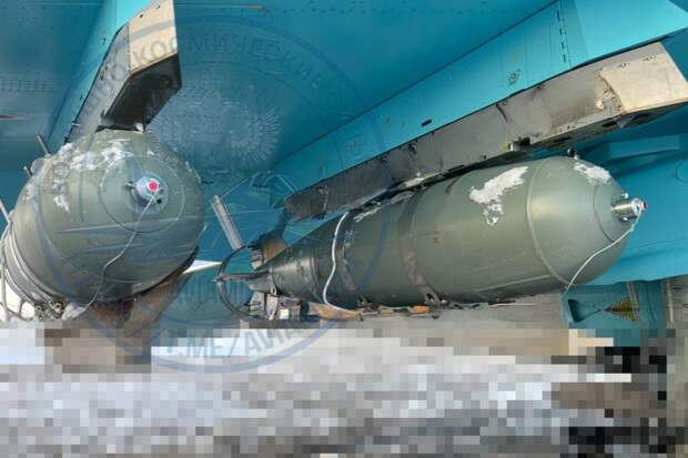 Появилось фото редких бомб ОФЗАБ-500 на подвеске Су-34