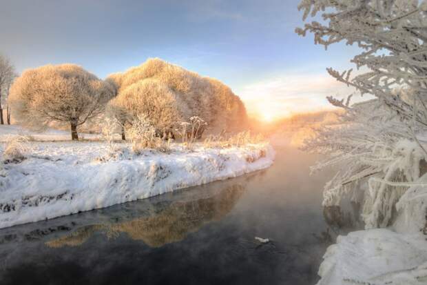 Зимняя сказка на реке Вуокса
