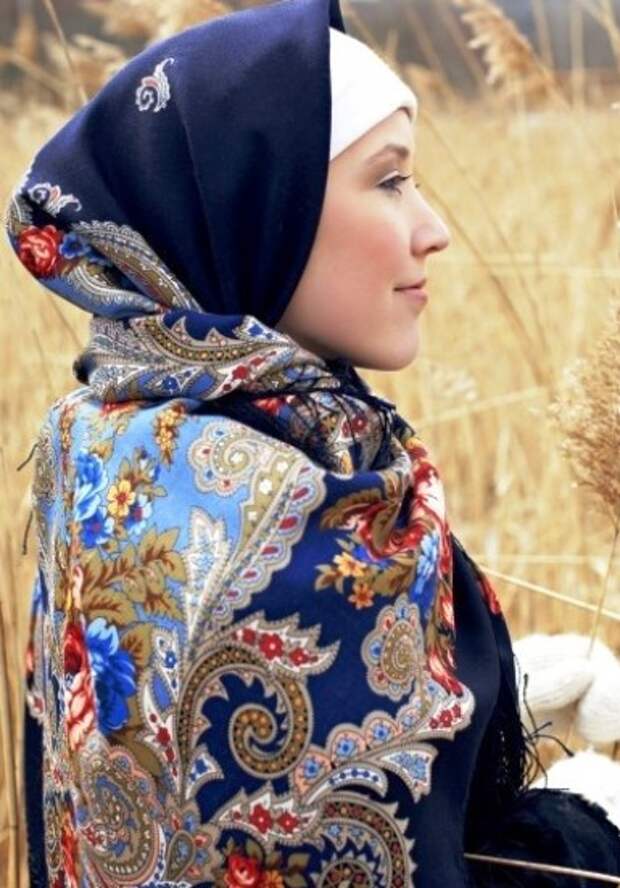 Русские женские платки