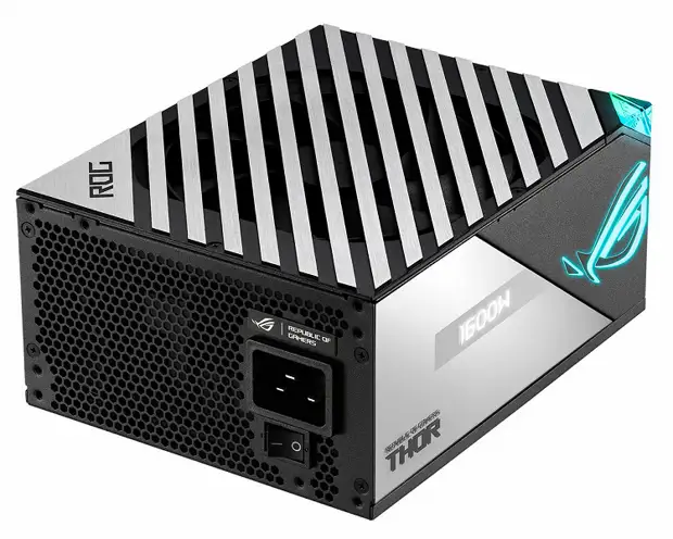 Блок питания Asus ROG Thor 1600W Titanium оснащен 16-контактным разъемом ATX 3.0