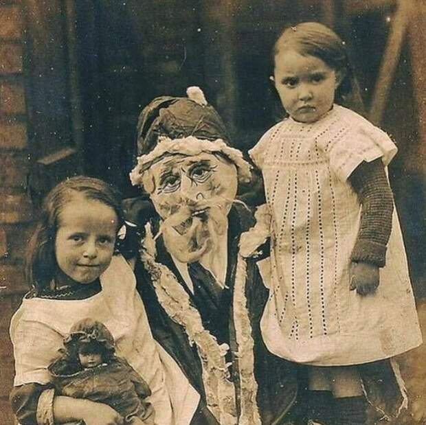 Фото с Санта Клаусом, 1900-е Фото с Санта Клаусом, 1900-е