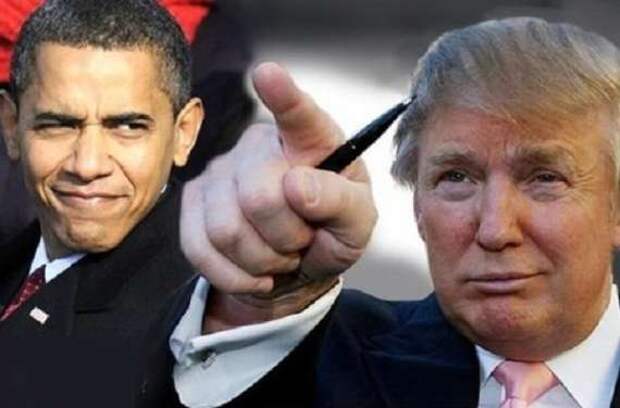 Дональд Трамп и Обама