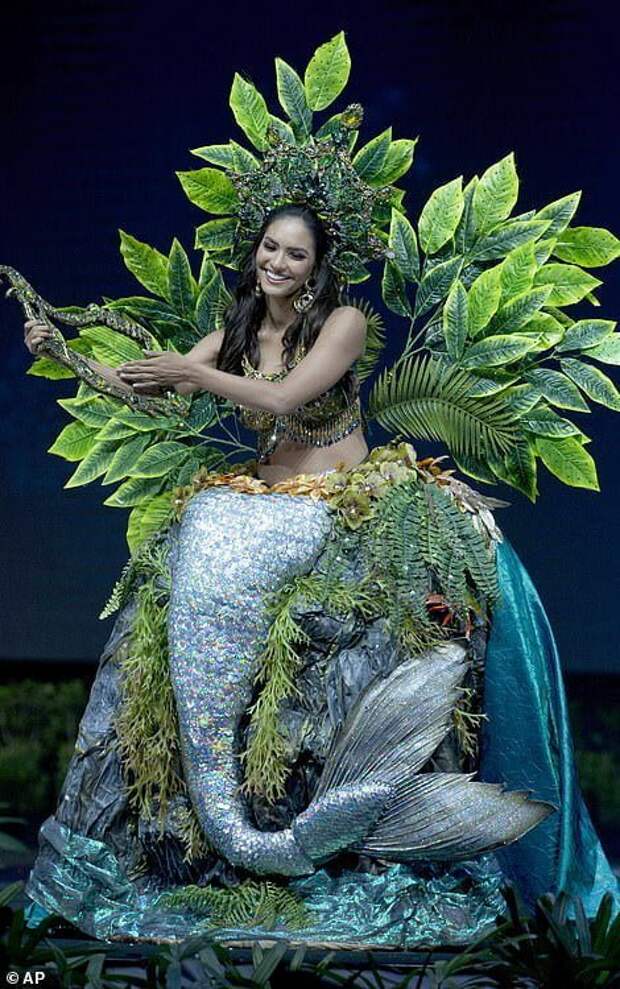 Мисс Перу - сирена и дух джунглей ynews, конкурс костюмов, конкурс красоты, красивые девушки, мисс вселенная, мисс вселенная 2018, национальные костюмы, участницы