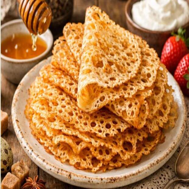 Не печём, а рисуем: готовим хрустящие кружевные блинчики на завтрак. Простой рецепт