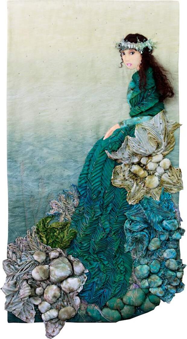 NW Quilting Expo 2011 - Judge's Choice: Girl With a Pearl by the Sea by by Sandy Winfree Nwquiltingexpo.com: 