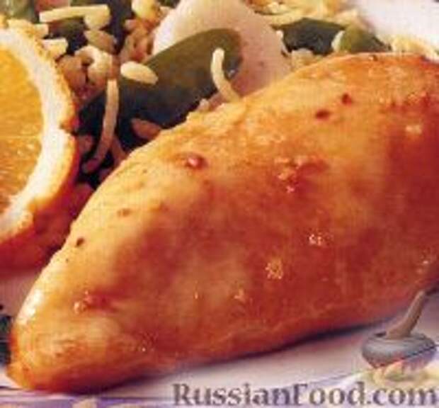 Фото к рецепту: Курятина с медом и чесноком
