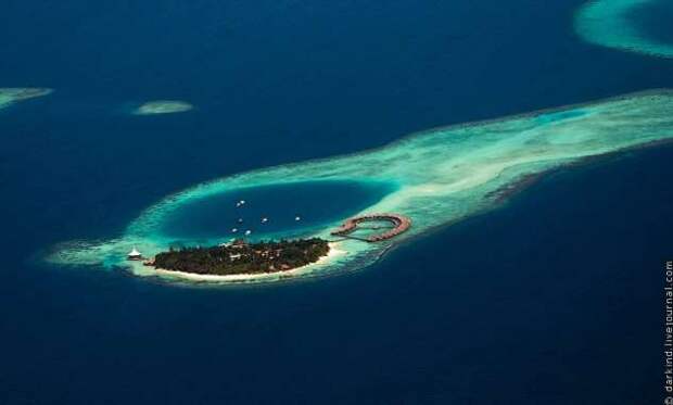 Мальдивские острова с высоты птичьего полета