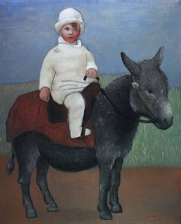 Пауло на ослике. (1923). Автор: Пабло Пикассо. Пауло на ослике. (1923). Автор: Пабло Пикассо.