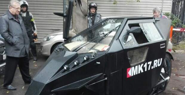 В России создали гибридный аппарат из мотоцикла и автомобиля - Автоцикл MK 17