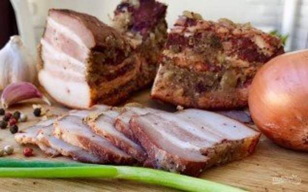 Сало в луковой шелухе (просто и вкусно) - фото шаг 5