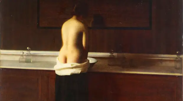 Юджин Ломонт, «Молодая женщина и ее туалет».