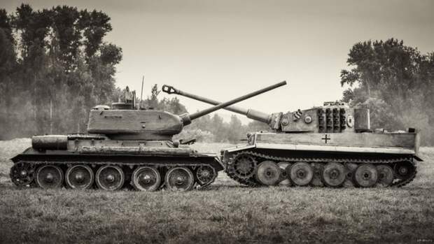 Танковая дуэль Т34 и Пантеры. Такого в танковой истории больше не было СССР, война, история