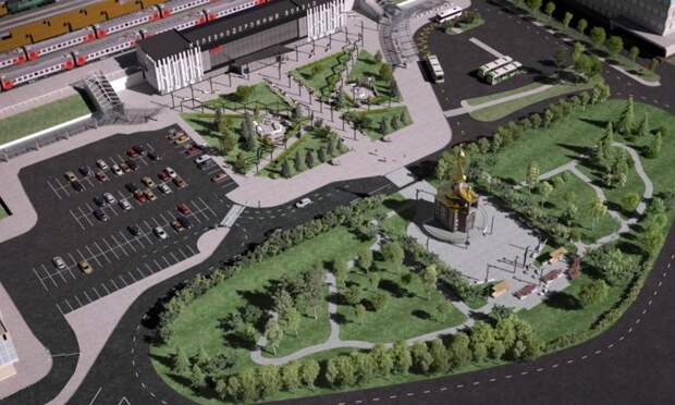 В Архангельске представили дизайн-проекты капремонта площади перед ж/д вокзалом
