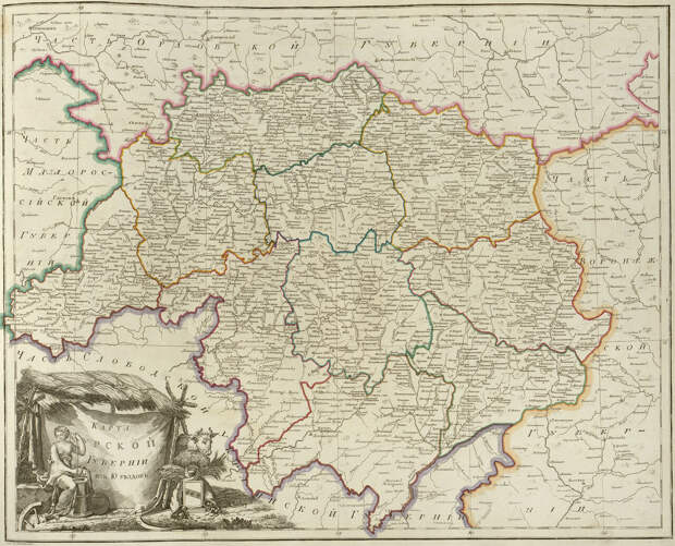20. Карта Курской губернии