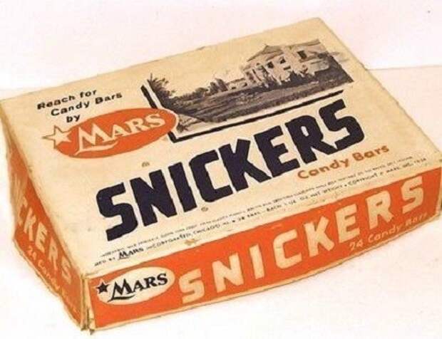Упаковка Сникерса в 1930 году настроение, подборка, это интересно