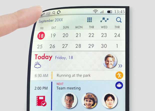 Японцы начнут выпускать гибкие экраны для смартфонов в 2018 году