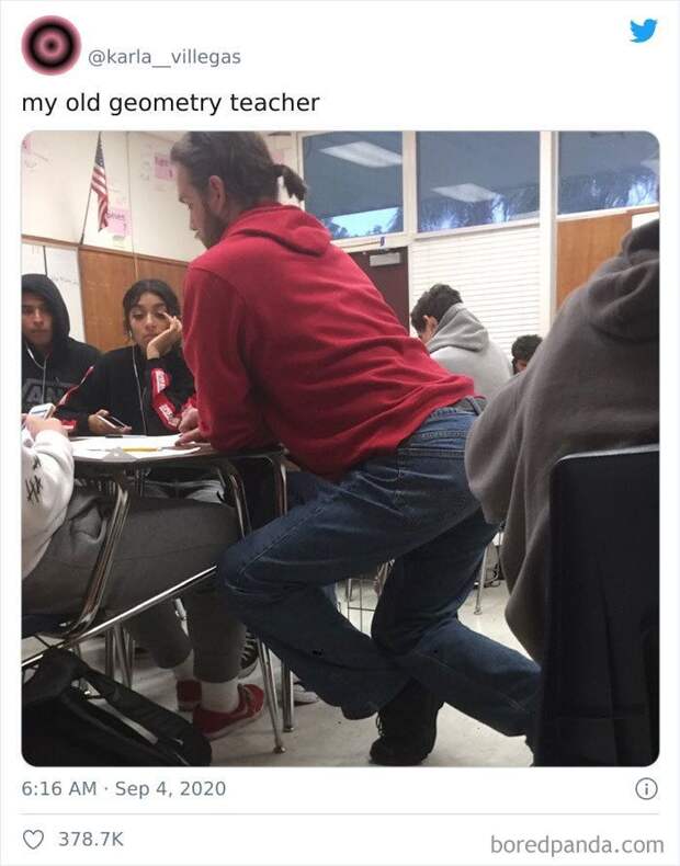 учитель, поза