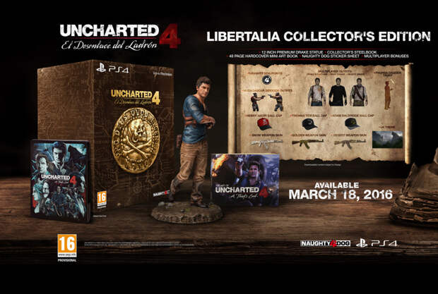 Uncharted 4 геймеры, игры, коллекционное издание