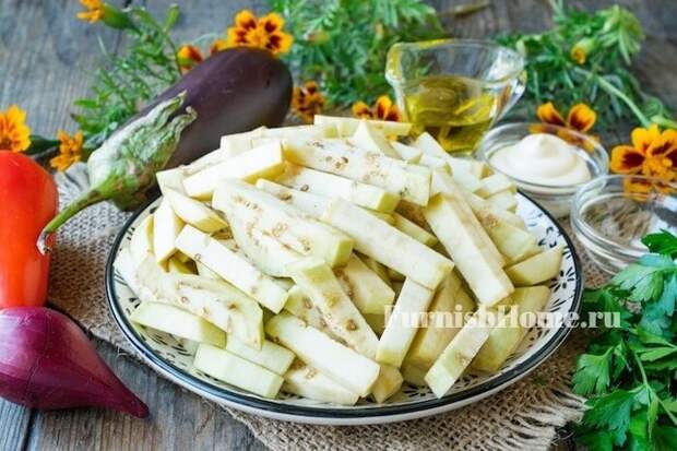 Салат из баклажанов и яиц