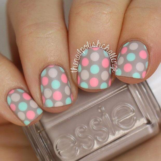 Polka-Dot-Pastel-Nail-Design
