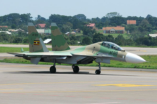 Многоцелевой истребитель Су-30МК2 ВВС Уганды