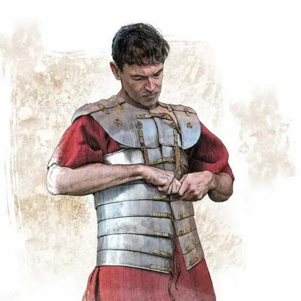 Реконструкция римской лорики из Калькризе. legio-x.ru - Железная одежда римских солдат | Warspot.ru