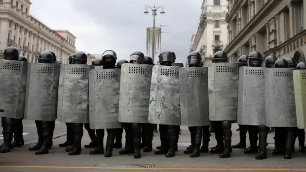 В Минске в ходе акции протеста задержаны около десяти человек