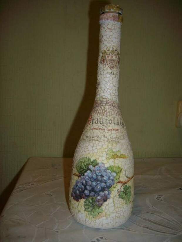 Декупаж бутылок своими руками