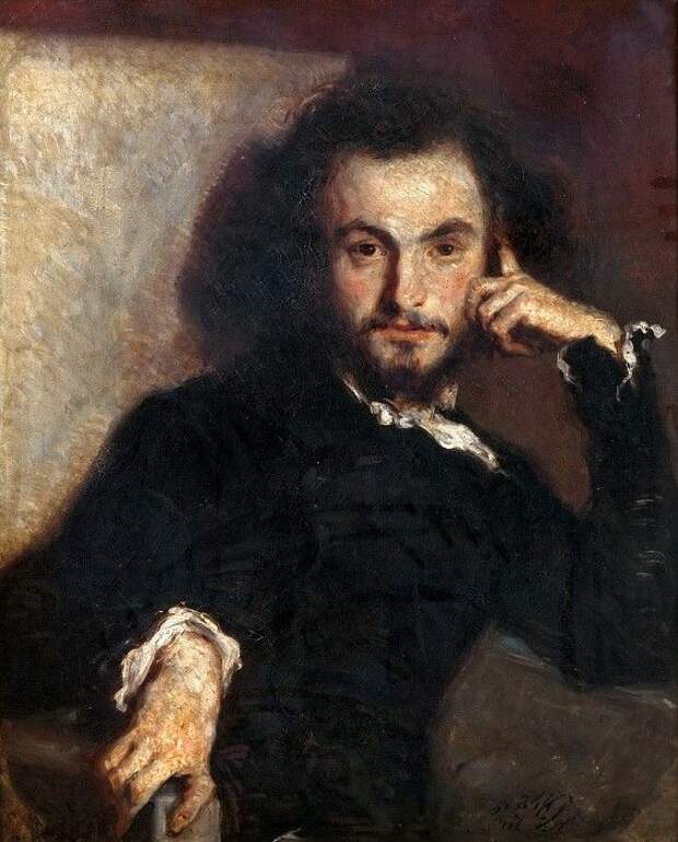 Портрет Шарля Бодлера работы Эмиля Деруа, 1844 год